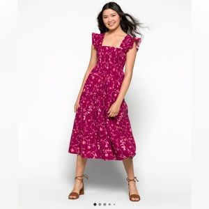 EC Ellie Nap Dress in burgundy, xxs